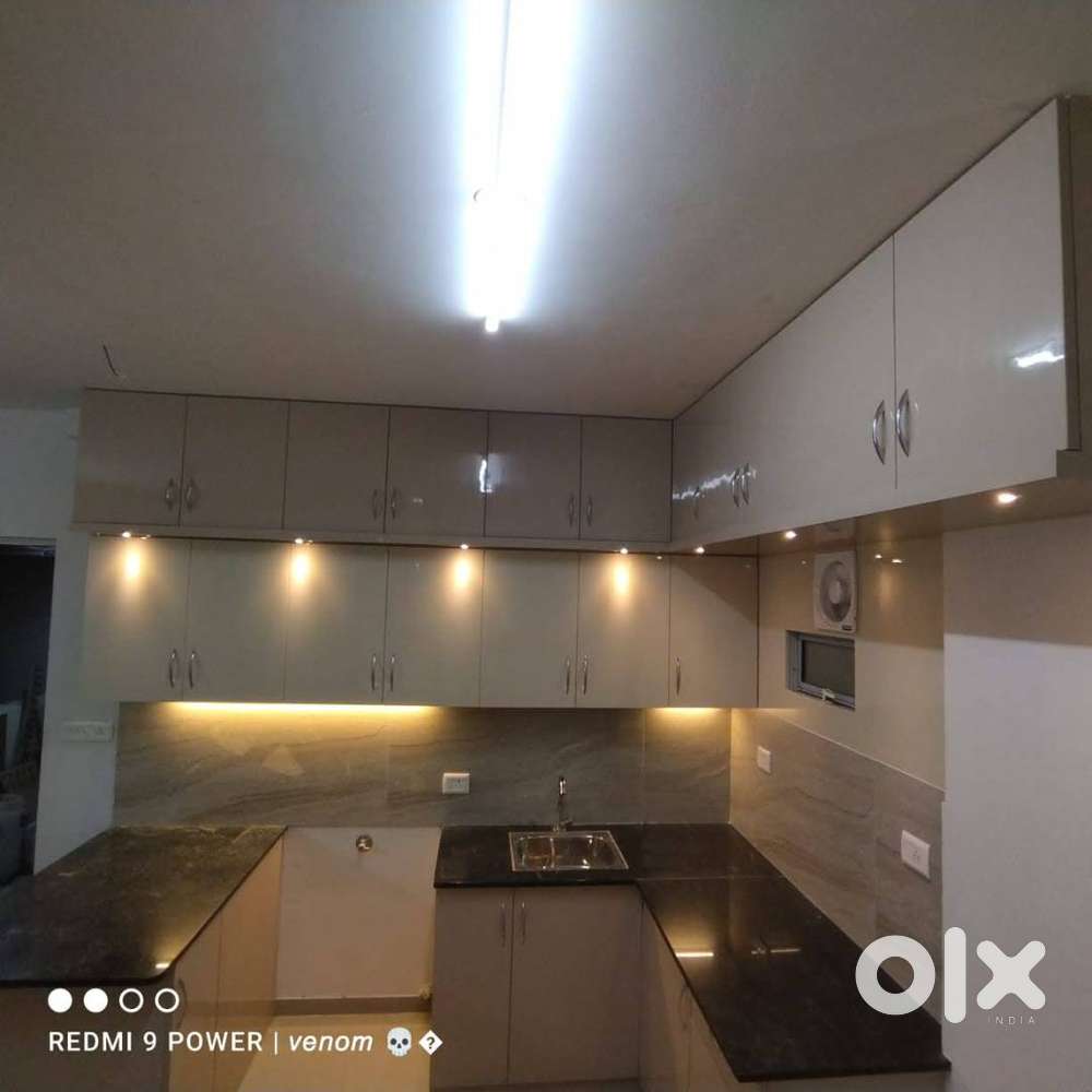 2 BHK Semi Furnished Flat with car parking and balcony