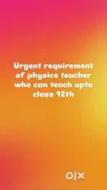 Need a partner who can teach biology , commerce english rtc