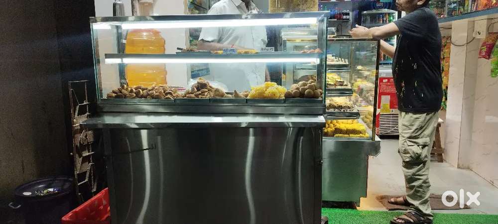 Brand new stainless steel hotel counter for sale.