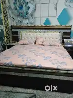 bed with mattress