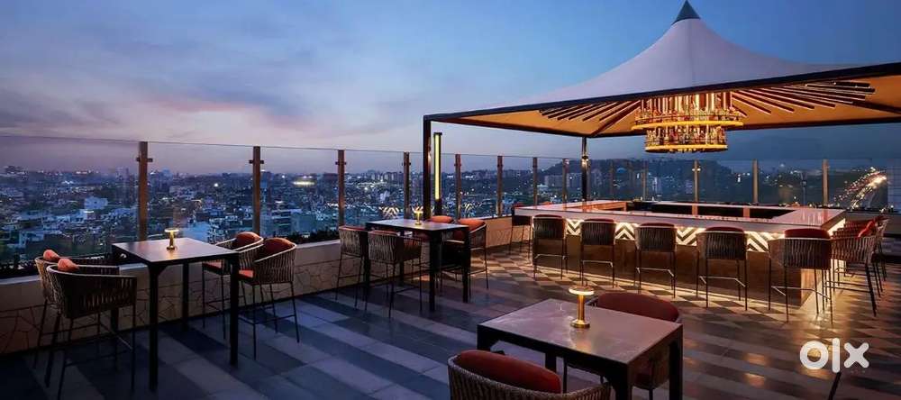Roof top restaurant available for lease at sansar chandra road road