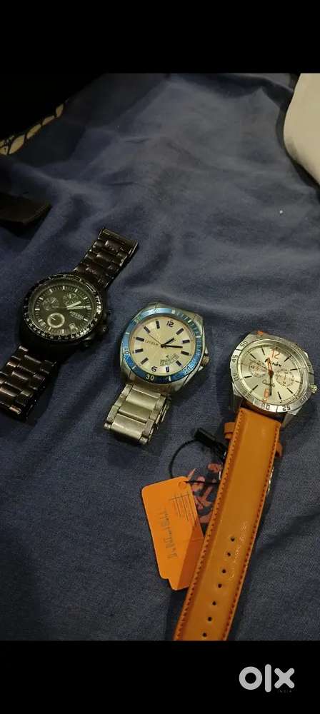 Watches Combo – Citizen, Fossil & Fenix  Good Condition  Best Price