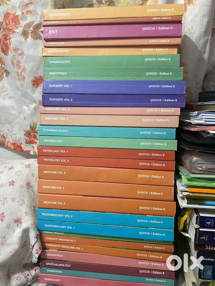 Marrow edition 6 main notes, BTR, First aid, Deepak marwah medicine.