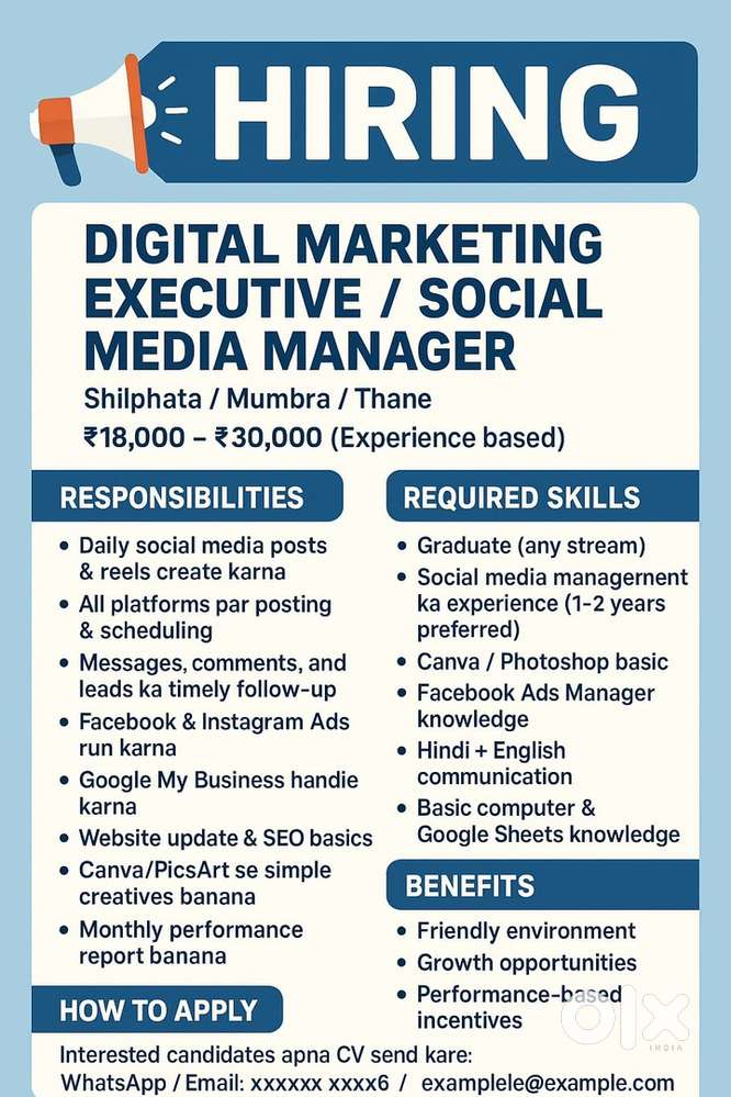 Social Media Manager/ Digital Media Executive