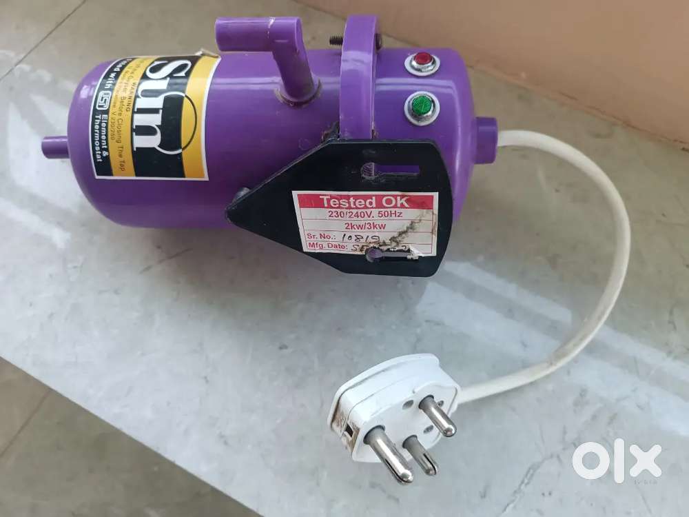 Kitchen in-line geyser