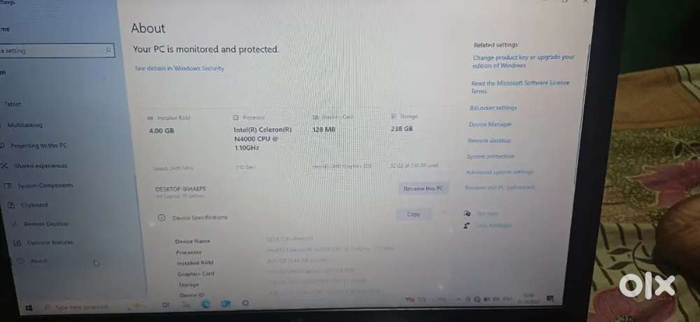 Hp laptop good condition