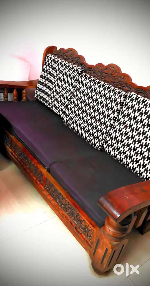 Teak wood Sofa, Tv unit, computer table