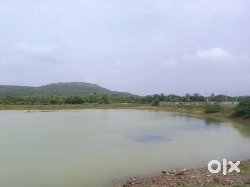 Gau mukhi land with Pond and Moutain for relax & enjoy nature beauty