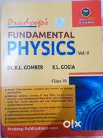 Pradeep Fundamental Physics Class 11 for JEE Both volumes