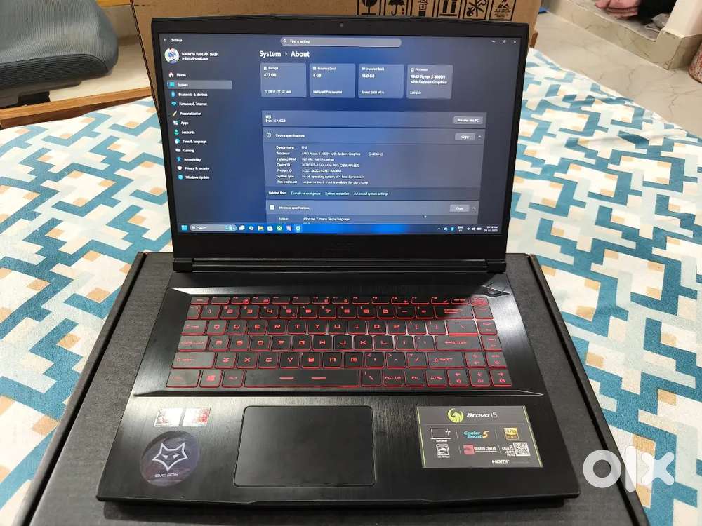 Msi Bravo15 Gaming & Editing Machine With Premium Range Accessories