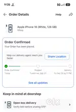 iPhone 16 128gb White colour
