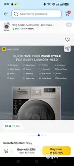 Realme taec life washing machine