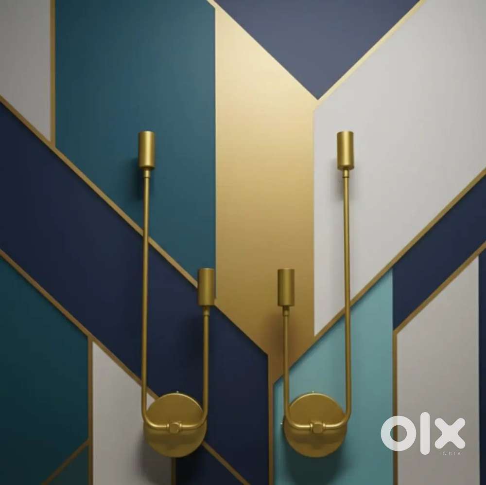 Premium Golden Wall Light – Dual Head Design