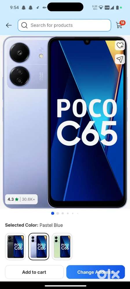 Poco c 65 hai condition me h /6/128 hai