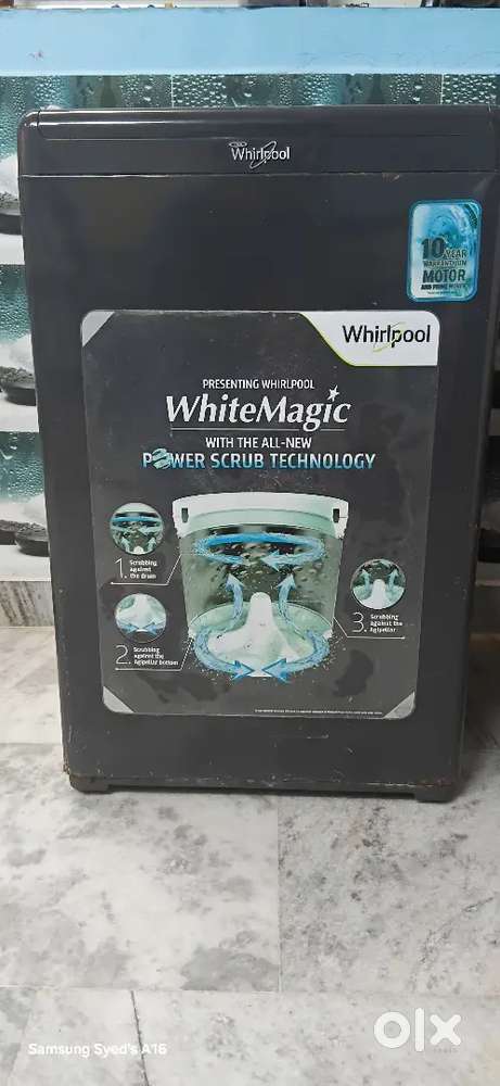 Whirlpool white magic 6.5 kg top load fully automatic
