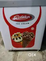 Golden icecream deep freezer
