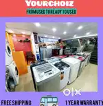 Experience the best of both worlds with our washing machine and fridge