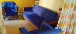 Wooden Sofa with cushion