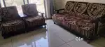Wooden Sofa with 2 Chairs