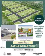 Residential plot available at Hirapur B/S KPS School tendua