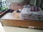 Wooden bed (single) with Mattress