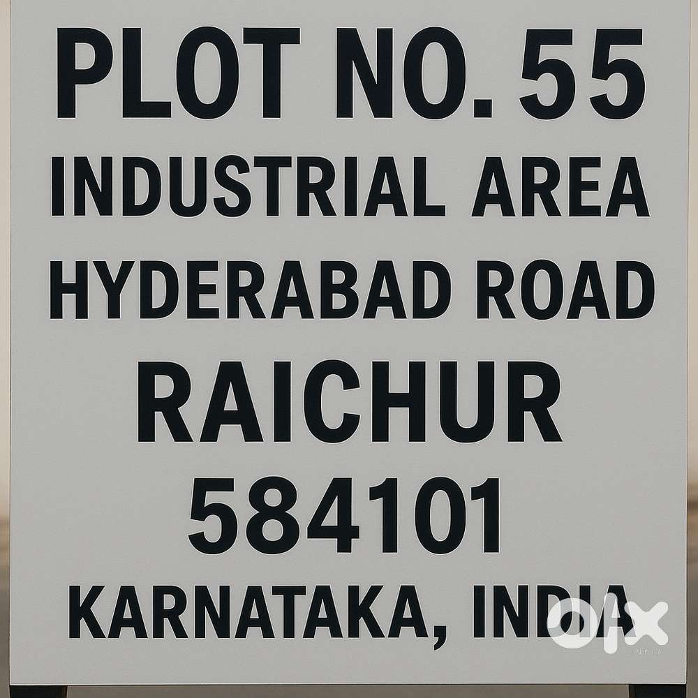 Raichur Industrial Area  – Space for Rent