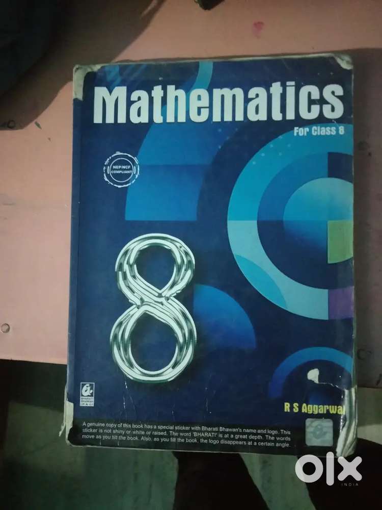RS aggarwal maths book class 8