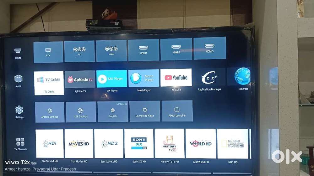 Ausha smart tv (55inch) full HD all working  hdmi port pendrive 2 port