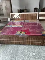Discount upto 40% New Double bed with box starting 7700/- Emi availabl