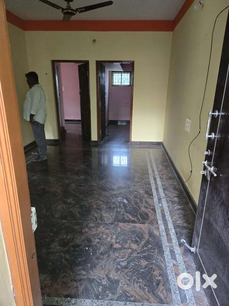 2bhk semi furnished house at 1st floor with  balcony