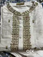 Tasva Cream Kurta Set With Embroidery