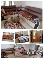 Almarah, coat, sofa set, table