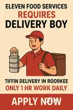 DELIVERY BOY REQUIRED FOR TIFFIN DELIVERY