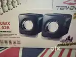 TeraByte Kubix E-02B Portable USB Multimedia Speakers (New)