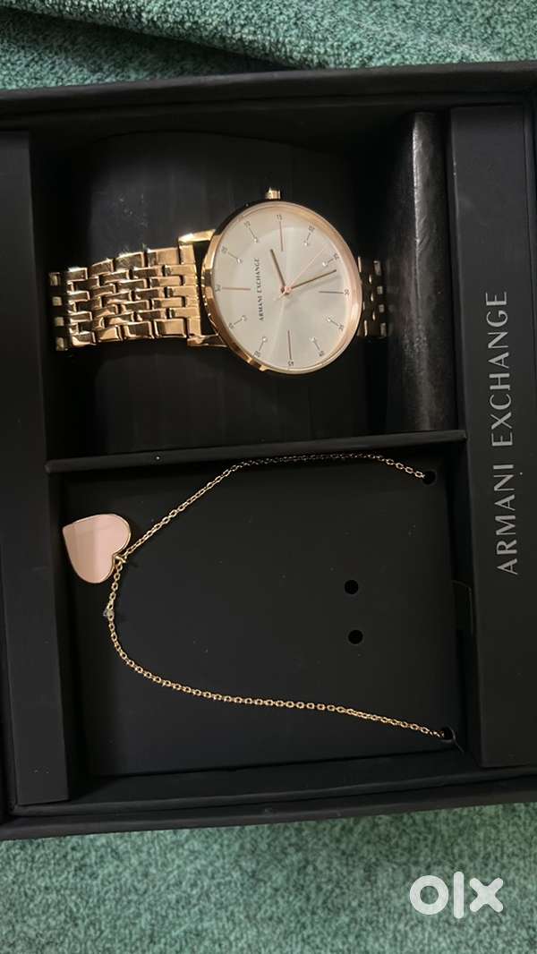 Armani Exchange Watch With Necklace