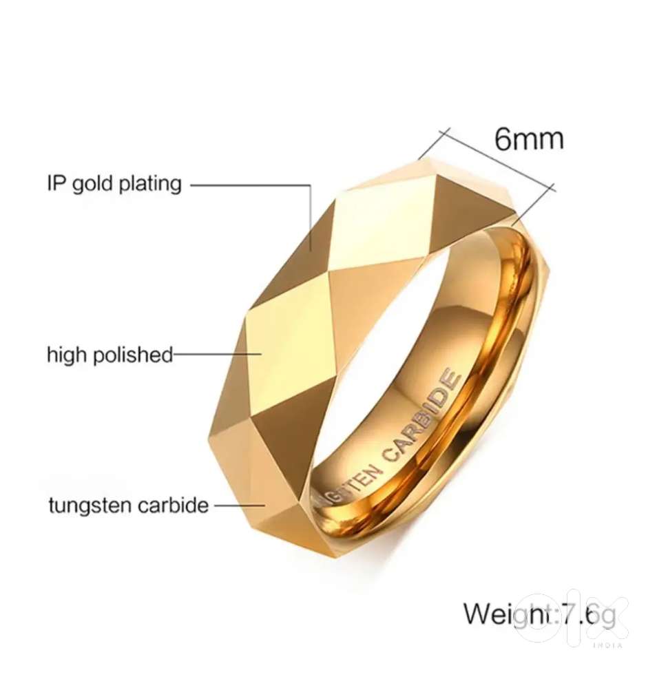 IP Plated Gold Ring ( Life time Color Guarantee)