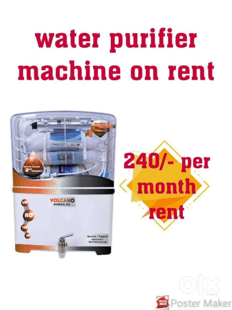 Water purifier on Rent