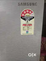 Refrigerator Samsung double door silver