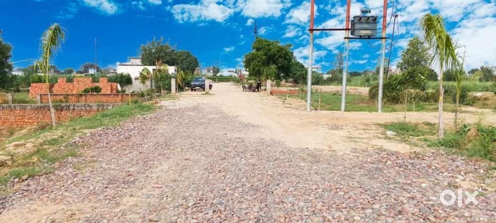 Main road plot for sale two side open