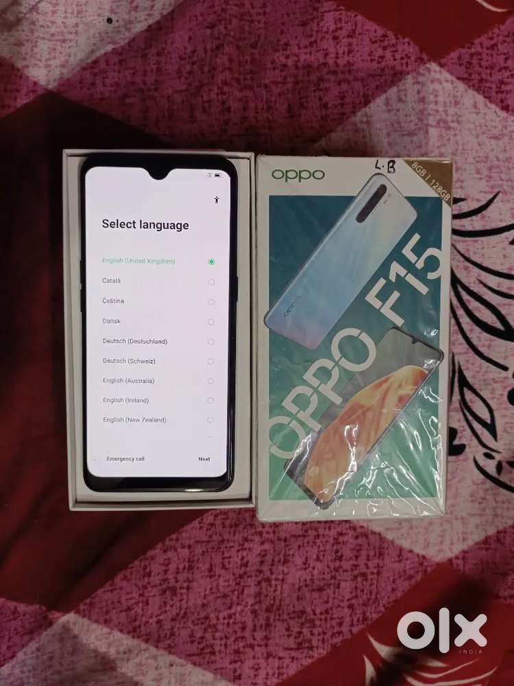 Oppo f15 4G mobile showroom condition