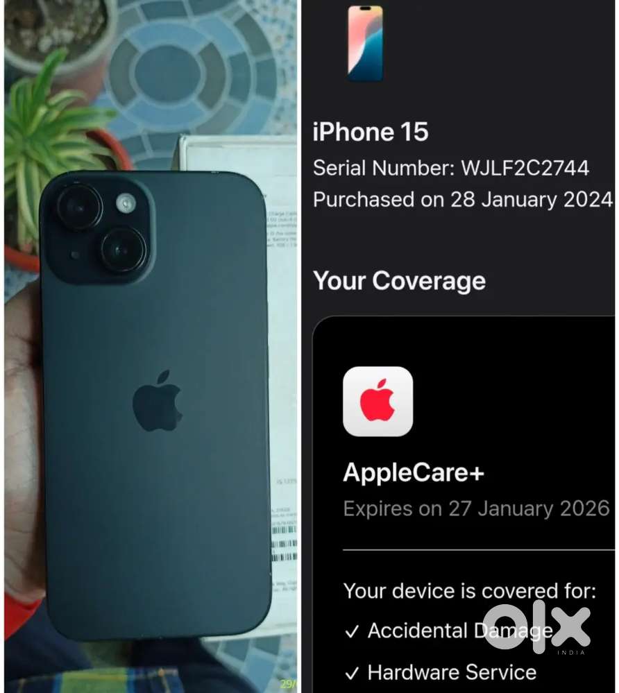 256gb iPhone 15 in Warranty 3 Months Complete Top Conditon Fix Rate