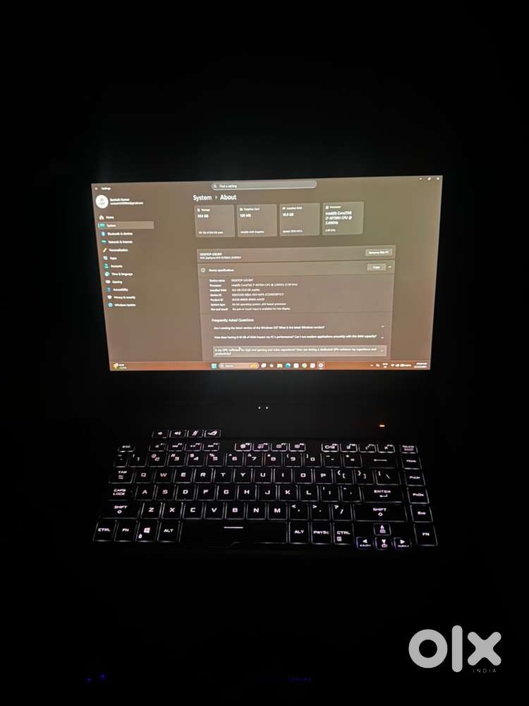 This is asus zephyrs m15 with 1tb ssd and 16ram gpu is disable