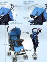 LuvLap City Baby Stroller/Buggy, Lightweight, Compact, Baby pram,