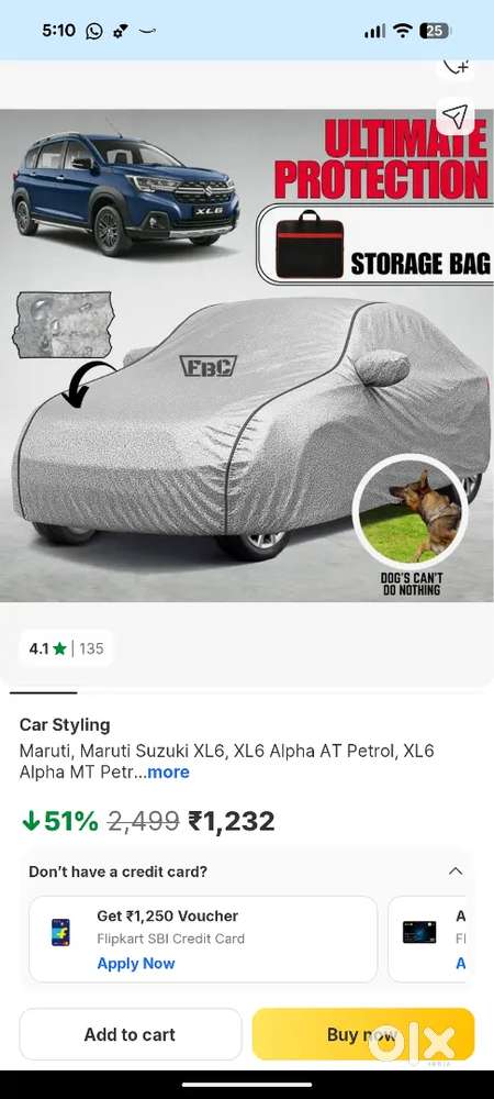 Maruti Ignis car cover