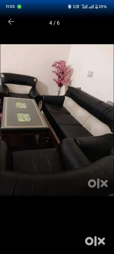 5seater leather sofa set