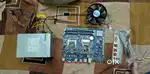 Motherboard, cpu fan , power supply