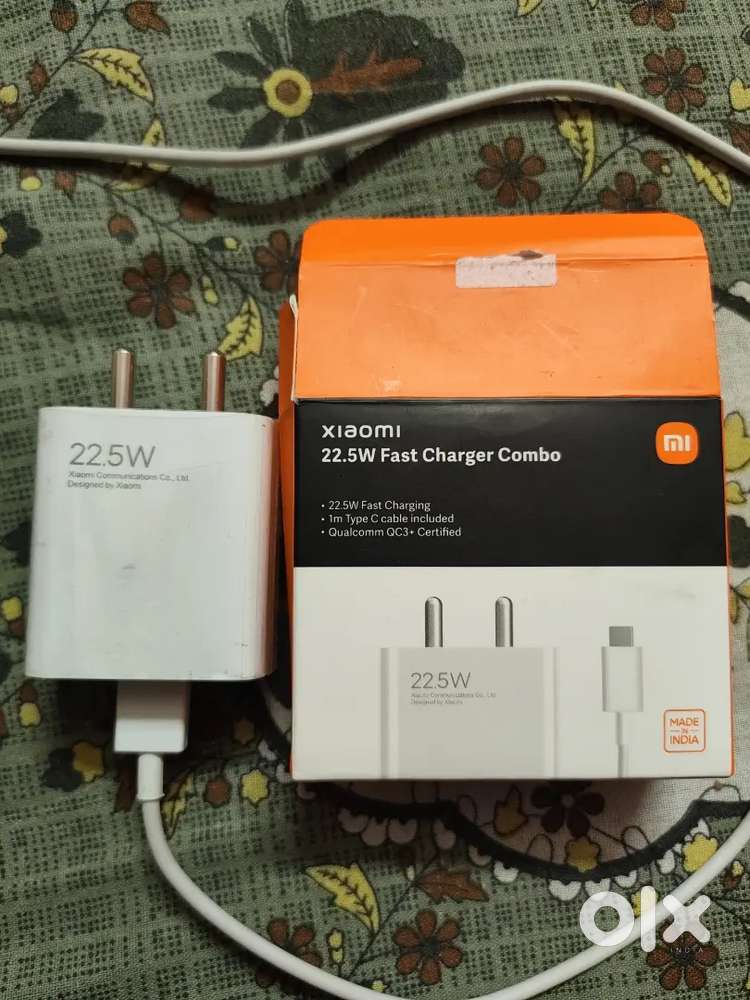 Original Mi 22.5W Charger with Cable, 2 months used