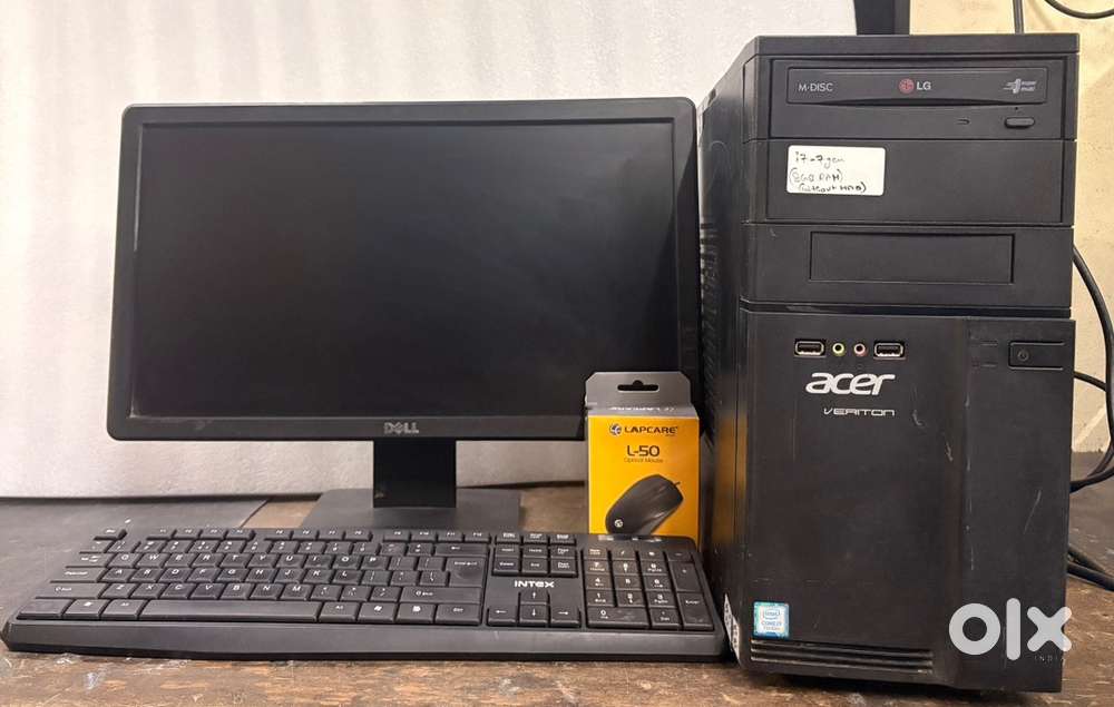 Acer i7/7th gen, 8gb ram , 256gb SSD , 19 inch screen Office use