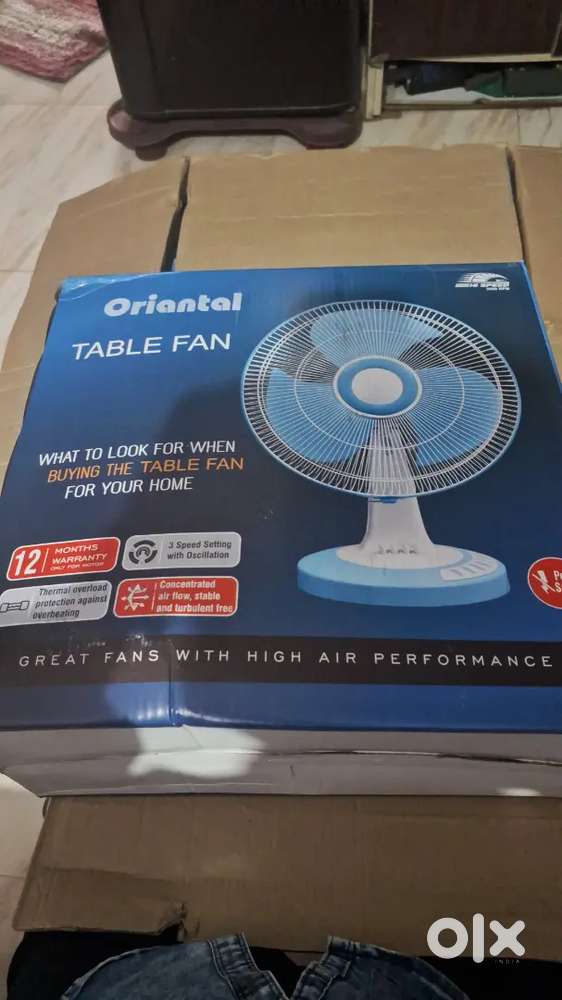 Table fan peti pack