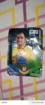 CRICKET ATTAX RARE CARD (MS DHONI)